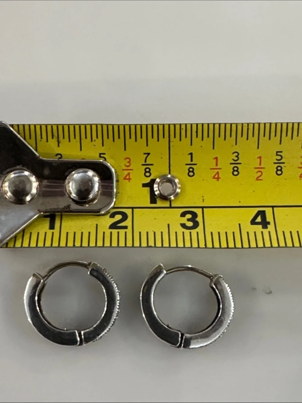 Silver Hoop Earrings - Small Hinged Hoops